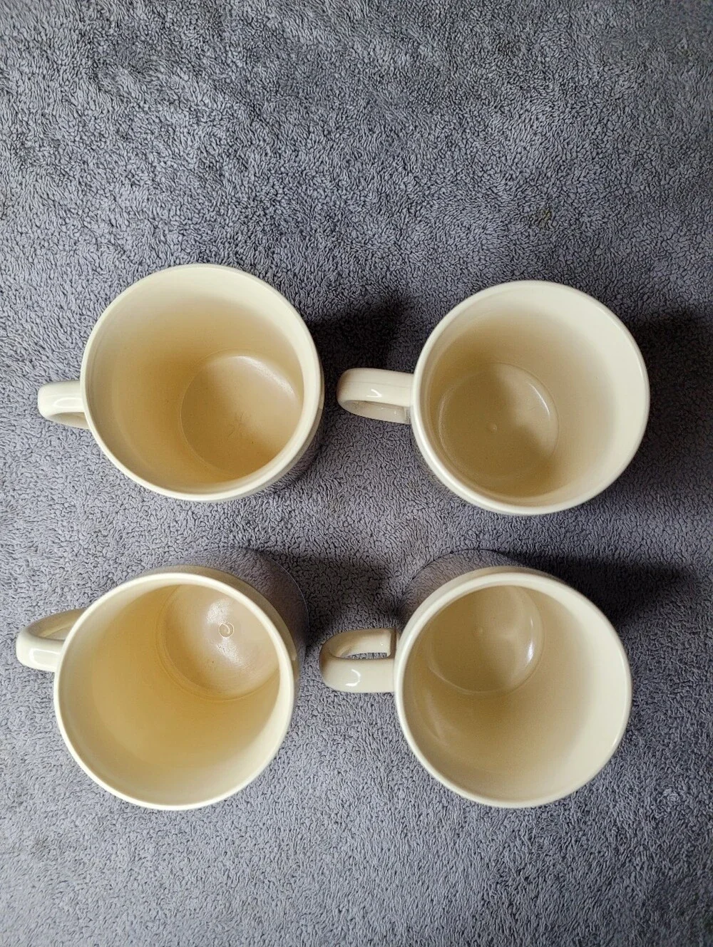 Vtg 1982 Thermo Serv Garden Glories Coffee Cup Set of 4 Floral Insulated Plastic
